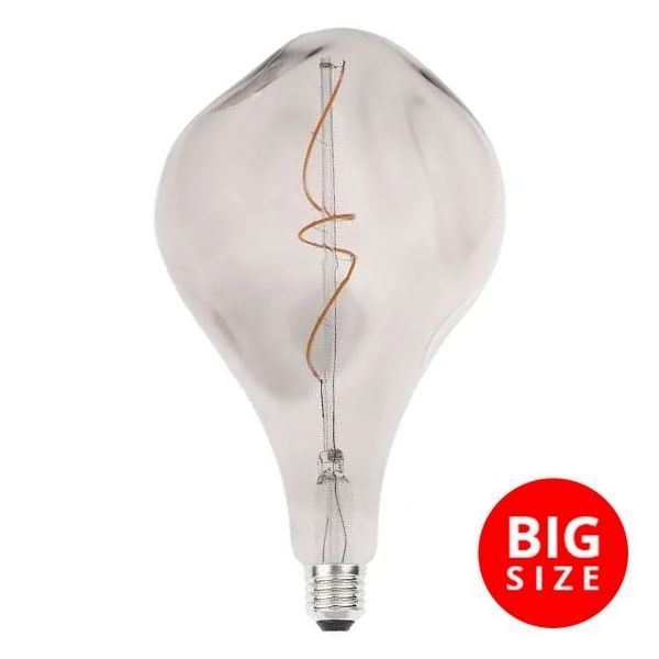 LED Lamp FILAMENT BUMPED SMOKE ET160 E27/4W/230V 2000K