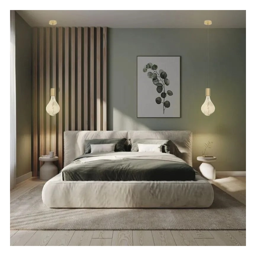 LED Lamp FILAMENT BUMPED SMOKE ET160 E27/4W/230V 2000K