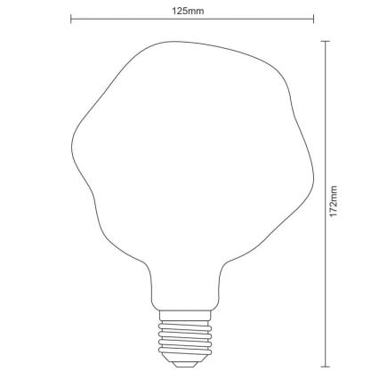 LED Lamp FILAMENT BUMPED VINTAGE G125 E27/4W/230V 2000K