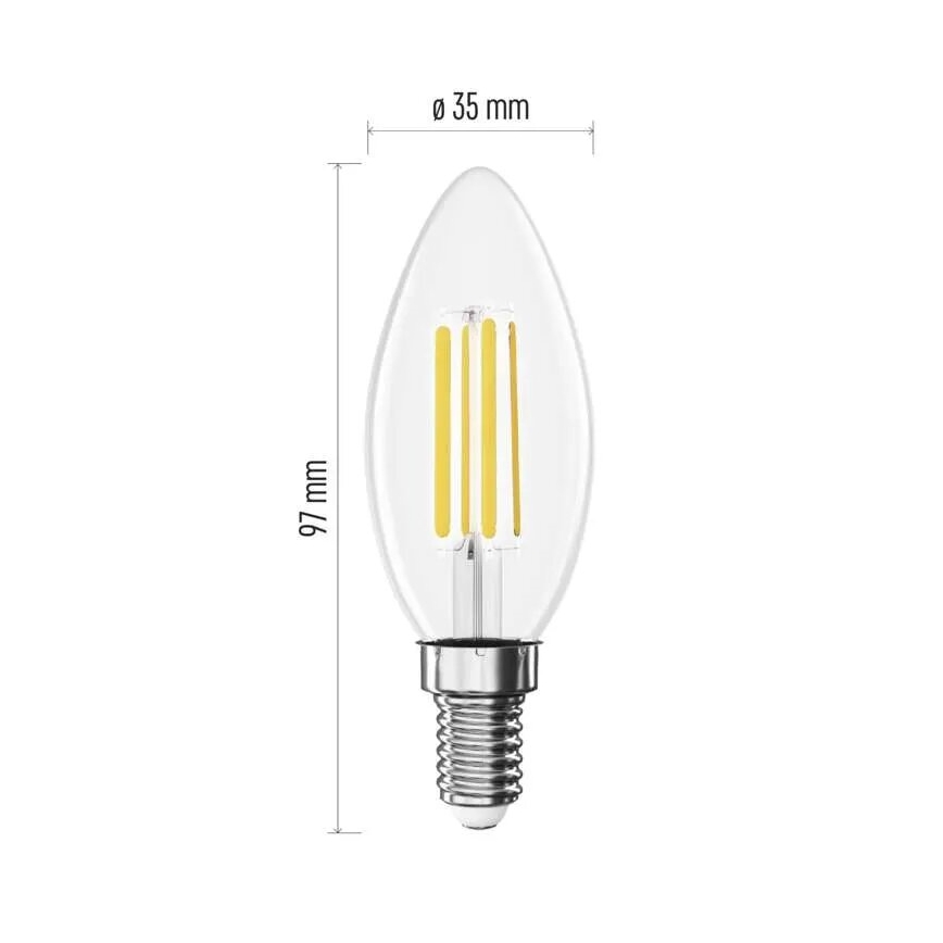 LED Lamp FILAMENT E14/3,8W/230V 2700K Energieklasse A