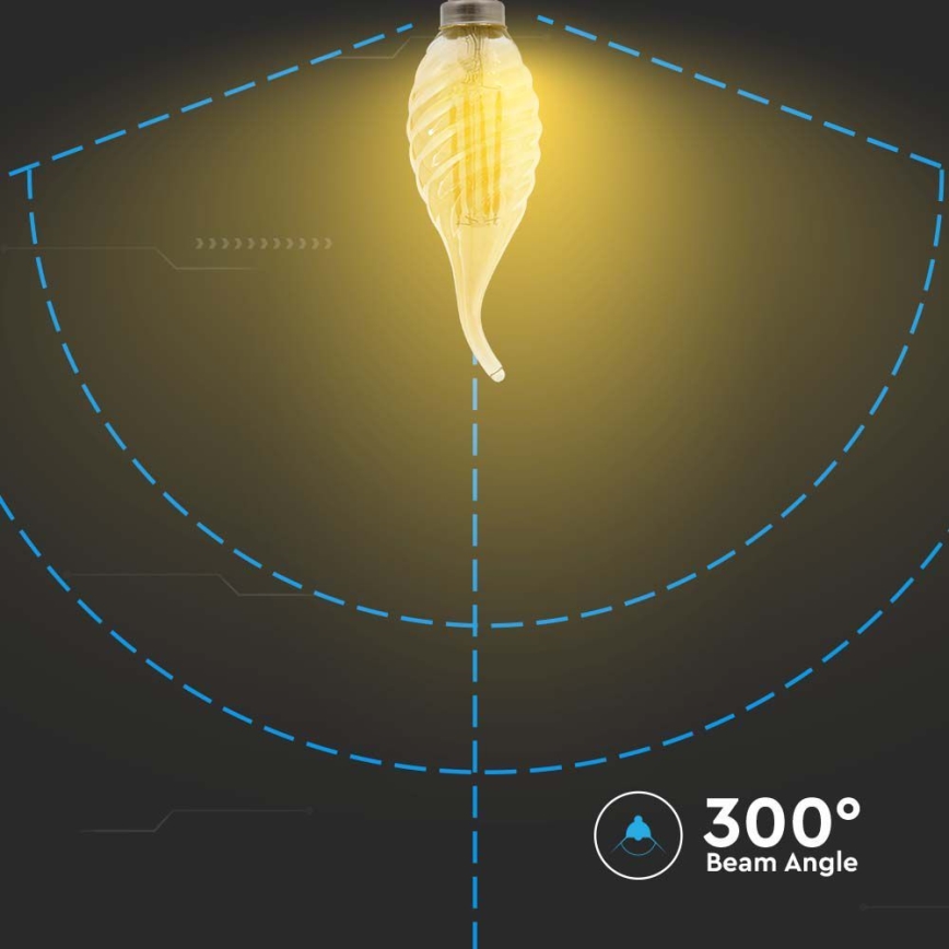 LED Lamp FILAMENT E14/4W/230V 2200K