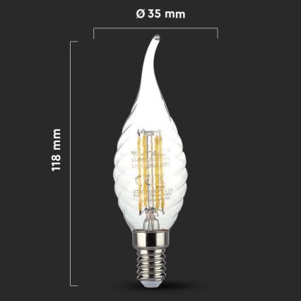 LED Lamp FILAMENT E14/4W/230V 3000K