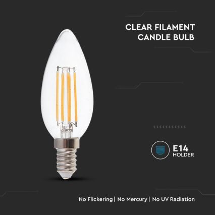 LED Lamp FILAMENT E14/4W/230V 3000K