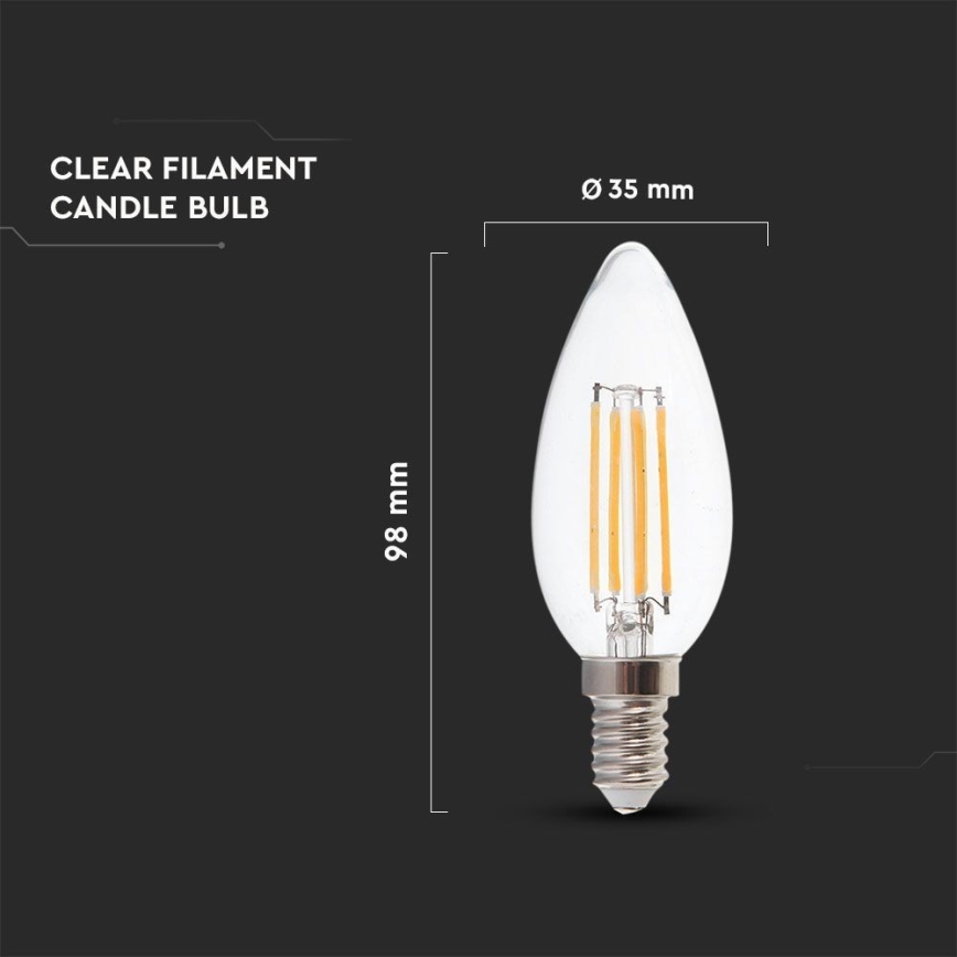 LED Lamp FILAMENT E14/4W/230V 3000K