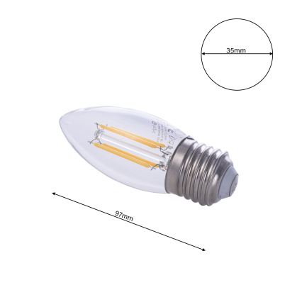 LED Lamp FILAMENT E27/4W/230V