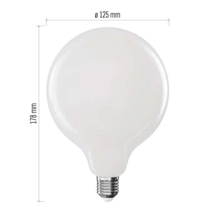 LED Lamp FILAMENT G125 E27/18W/230V 4000K