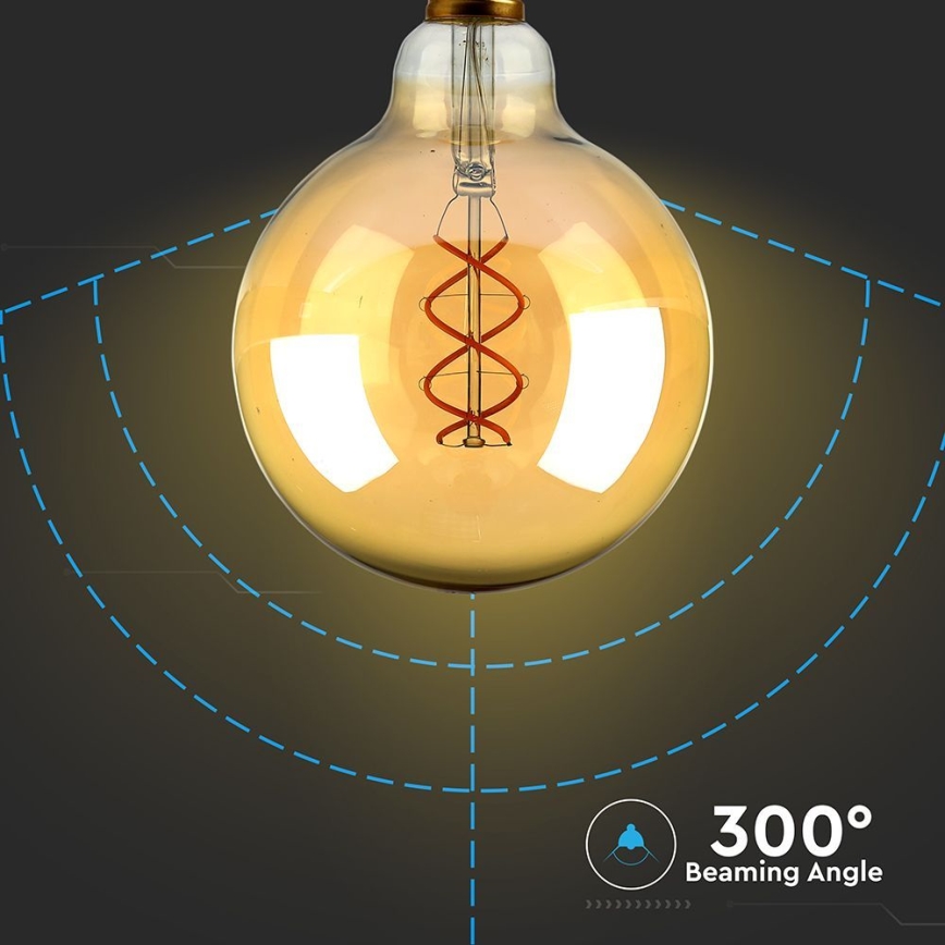 LED Lamp FILAMENT G125 E27/5W/230V 1800K