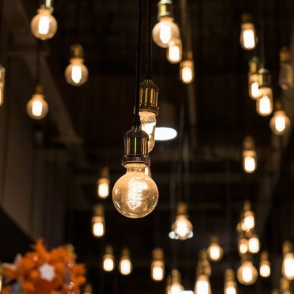 LED Lamp FILAMENT G125 E27/6W/230V 1800K