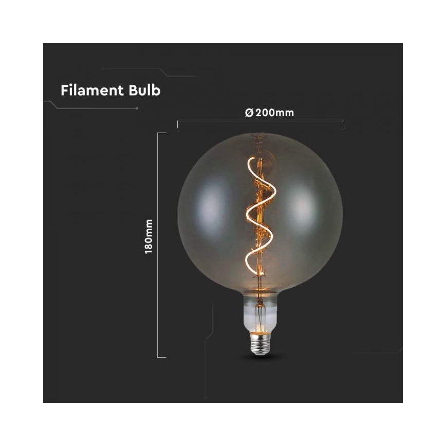LED Lamp FILAMENT G200 E27/4W/230V 2700K