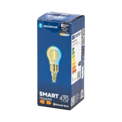 Dimbare LED Lamp FILAMENT MESH Smart G45 E14/4,5W/230V 2700-6500K - Aigostar