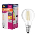LED Lamp FILAMENT P40 E14/4W/230V 2700K - Osram
