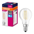 LED Lamp FILAMENT P40 E14/4W/230V 4000K - Osram