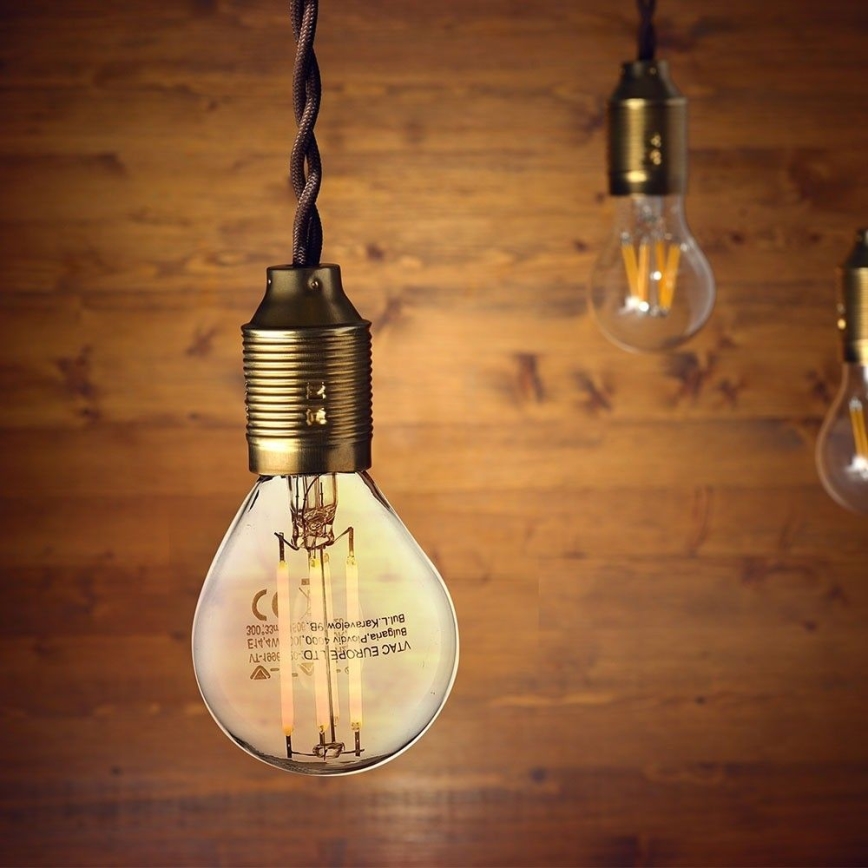 LED Lamp FILAMENT P45 E14/6W/230V 2700K