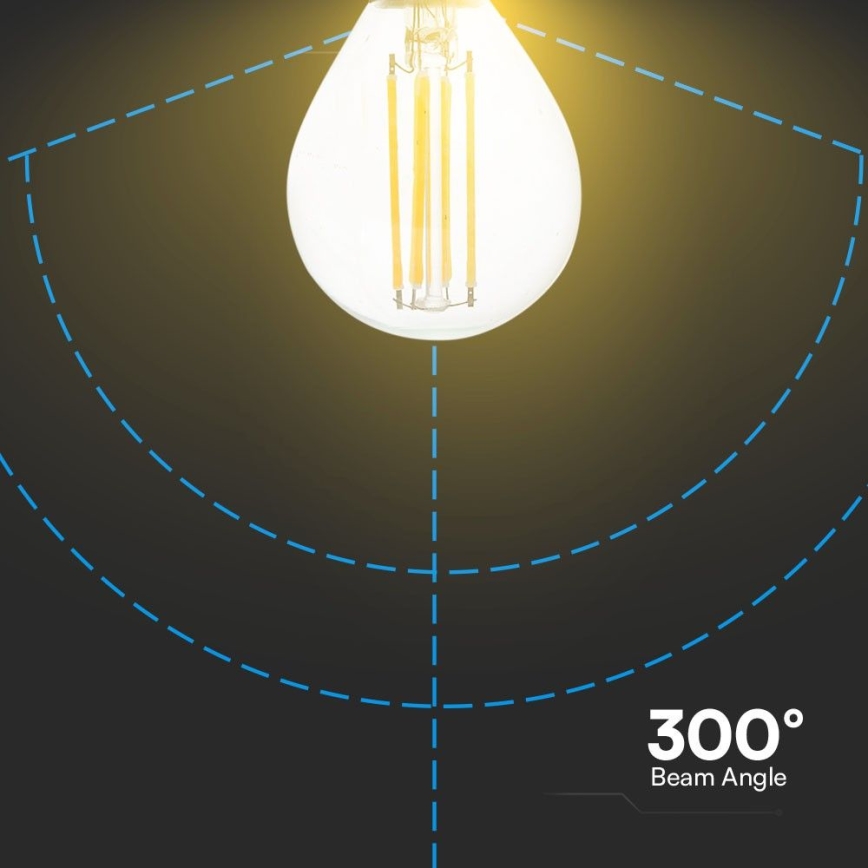 LED Lamp FILAMENT P45 E14/6W/230V 4000K