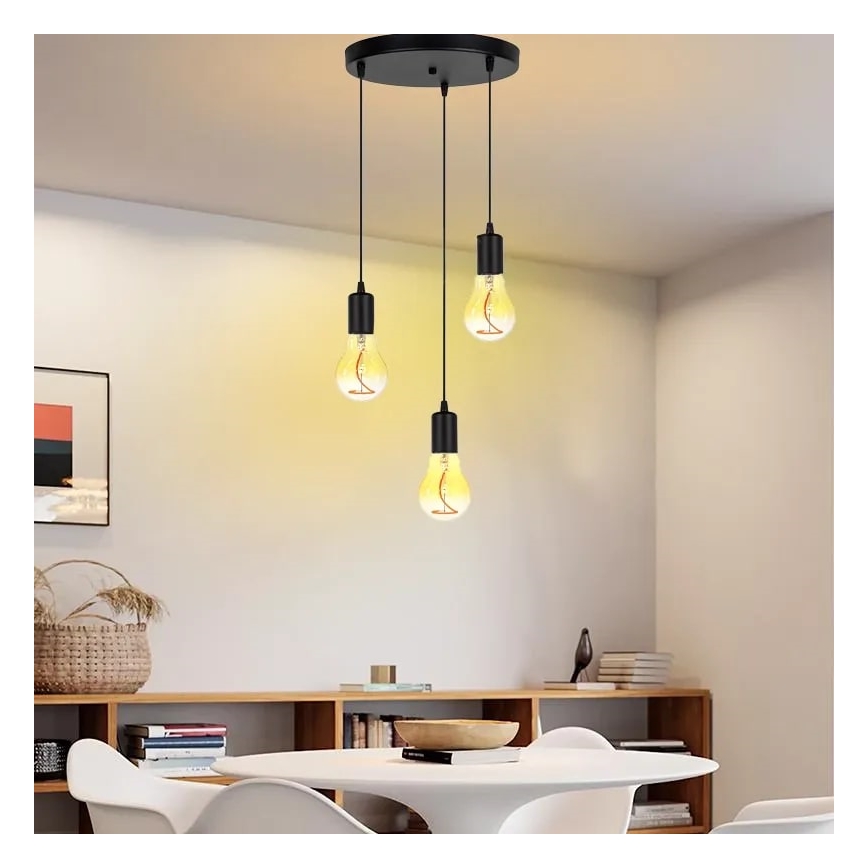 LED Lamp FILAMENT SHAPE A60 E27/4W/230V 1800K geel