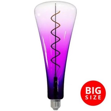 LED Lamp FILAMENT SHAPE T110 E27/5W/230V 1800K paars