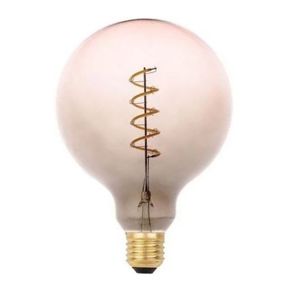 LED Lamp FILAMENT SPIRAL G125 E27/4W/230V 2000K grijs/roze