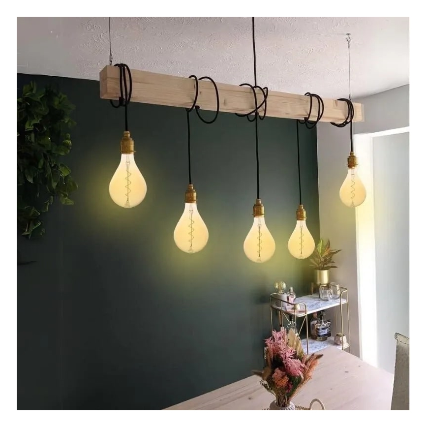 LED Lamp FILAMENT SPIRAL VINTAGE A165 E27/4W/230V 2000K