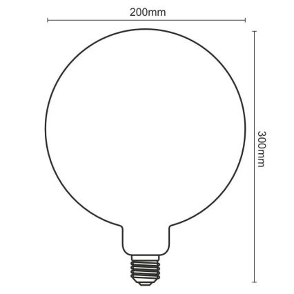 LED Lamp FILAMENT SPIRAL VINTAGE G200 E27/4W/230V 2000K