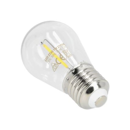 LED Lamp FILAMENT ST45 E27/1W/230V 2700K