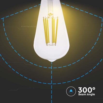 LED Lamp FILAMENT ST64 E27/4W/230V 3000K