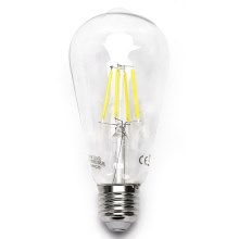 LED Lamp FILAMENT ST64 E27/6W/230V 6500K - Aigostar