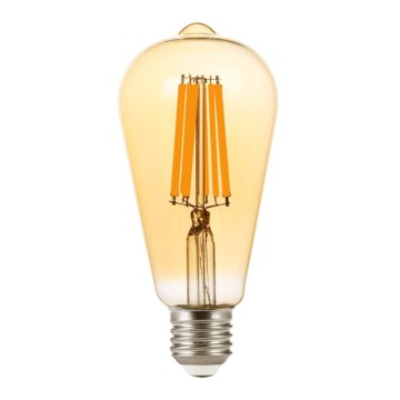 LED Lamp FILAMENT ST64 E27/9W/230V 2200K