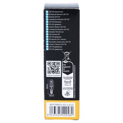 LED-lamp FILAMENT T25 E14/6W/230V 3000K - BRILAGI