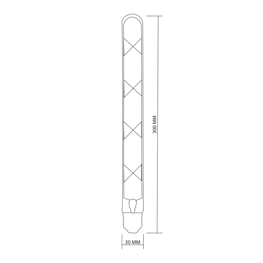 LED Lamp FILAMENT VINTAGE LED T30 E27/4,5W/230V 2700K