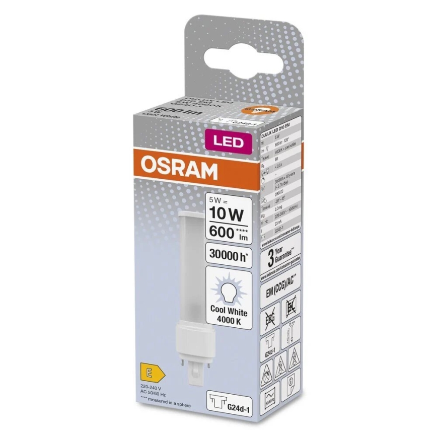 LED Lamp G24d-1/5W/230V 4000K - Osram