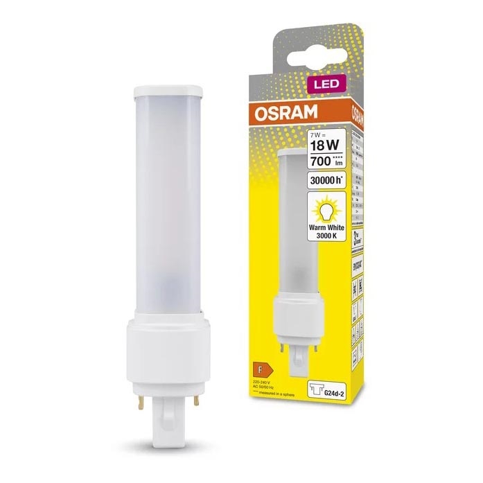 LED Lamp G24D-2/7W/230V 3000K - Osram