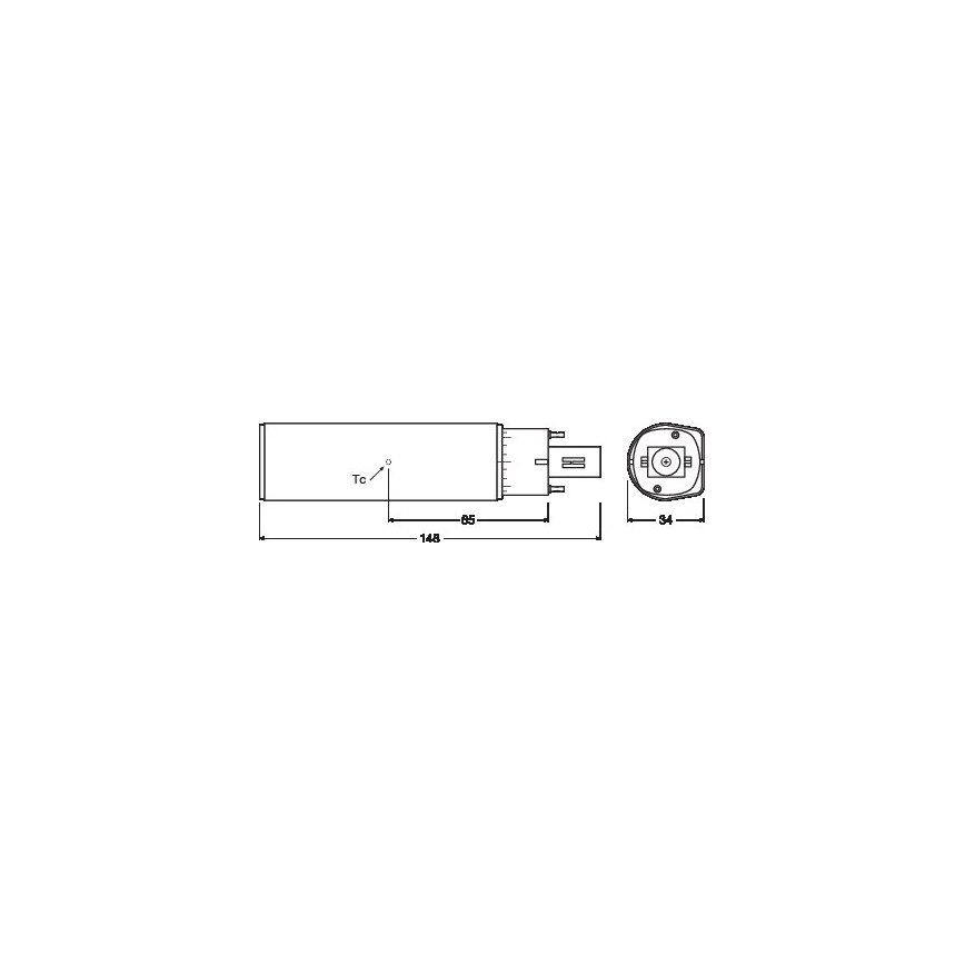 LED Lamp G24D-2/7W/230V 3000K - Osram