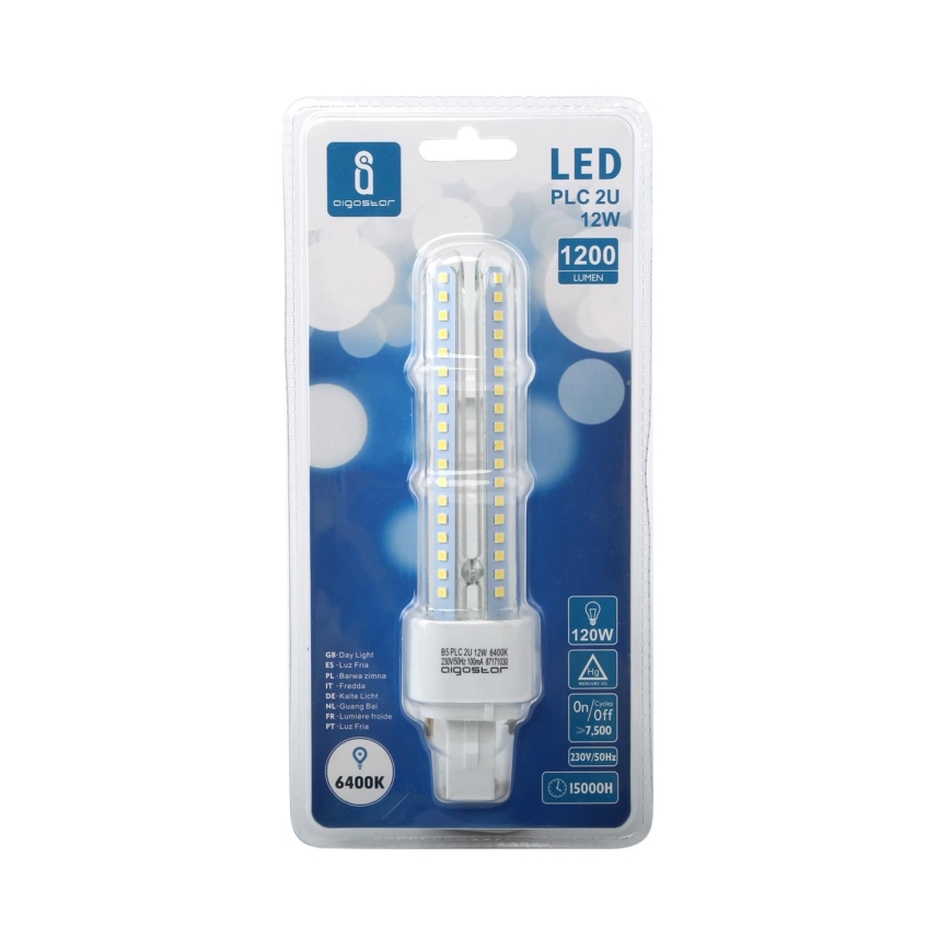 LED Lamp G24D-3/12W/230V 6500K - Aigostar
