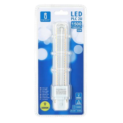 LED Lamp G24D-3/15W/230V 3000K - Aigostar