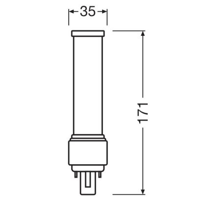 LED Lamp G24d-3/9W/230V 3000K - Osram