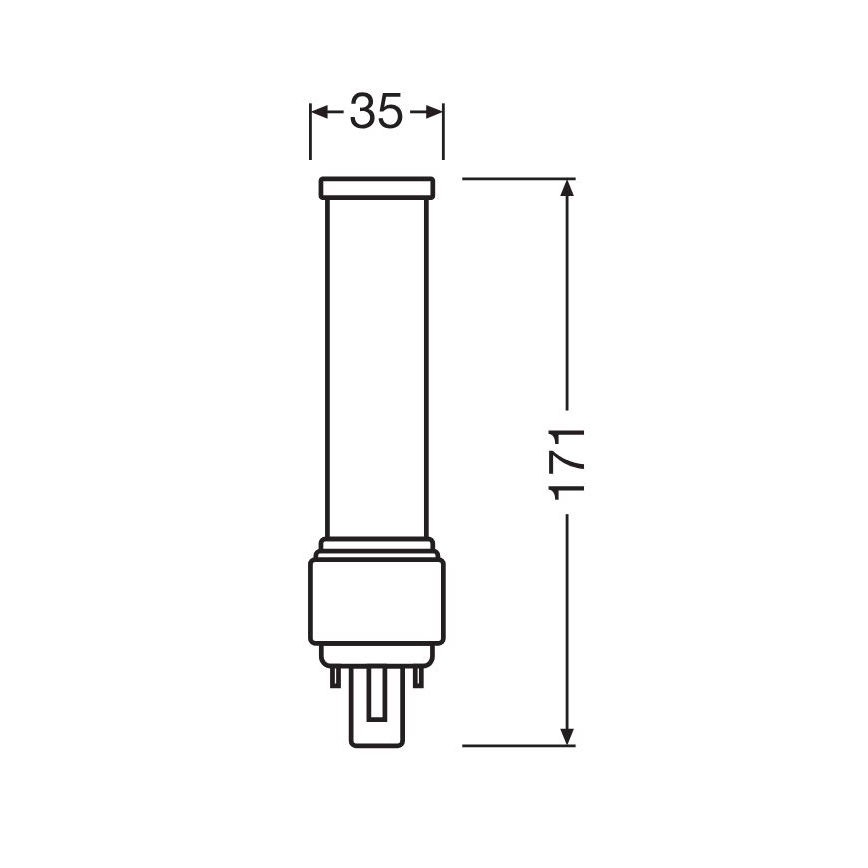 LED Lamp G24d-3/9W/230V 3000K - Osram