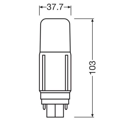 LED Lamp G24d/5,5W/230V 4000K - Osram
