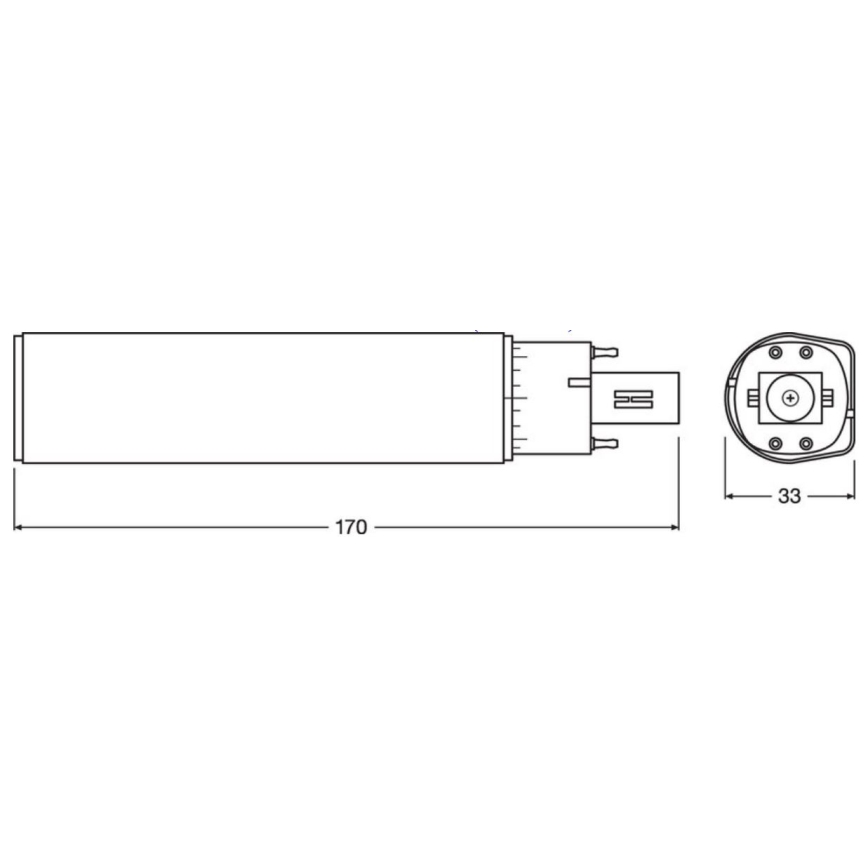 LED Lamp G24q-3/10W/230V 3000K - Osram