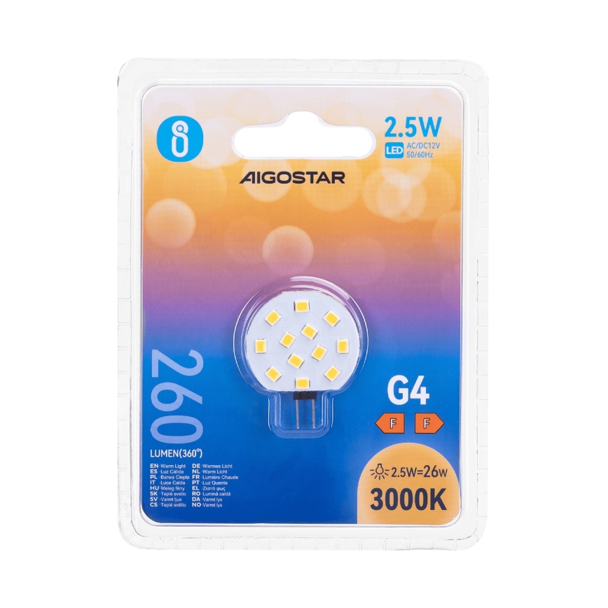 LED-lamp G4/2,5W/12V 3000K - Aigostar