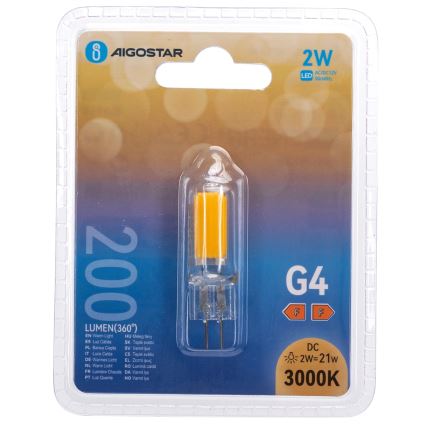 LED-lamp G4/2W/12V 3000K - Aigostar
