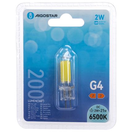 LED-lamp G4/2W/12V 6500K - Aigostar