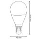 LED Lamp G45 E14/3,5W/230V