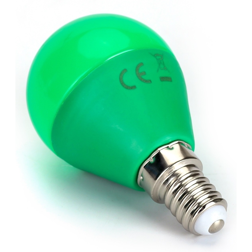 LED Lamp G45 E14/4W/230V groen - Aigostar
