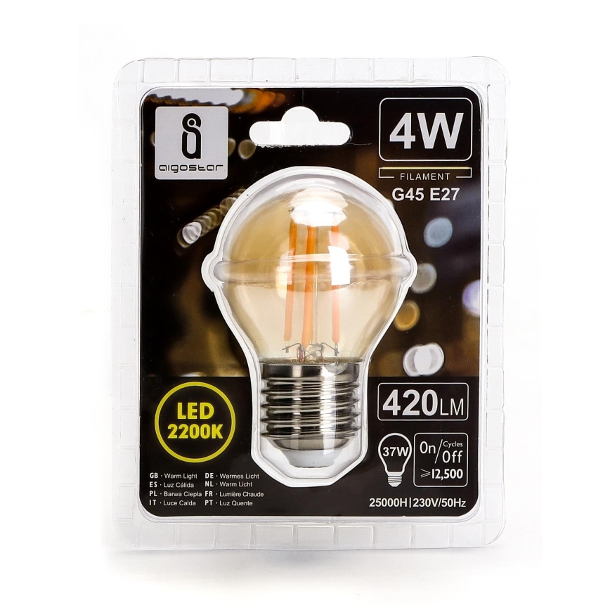 LED lamp G45 E27/4W/230V 2200K - Aigostar