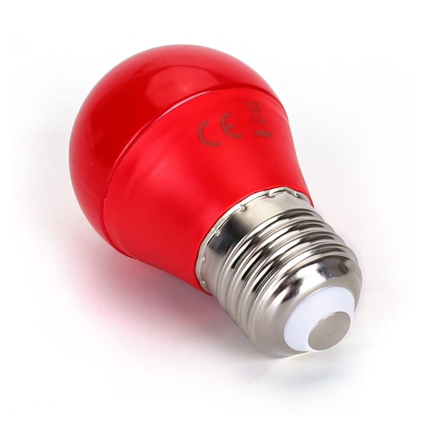 LED Lamp G45 E27/4W/230V rood - Aigostar