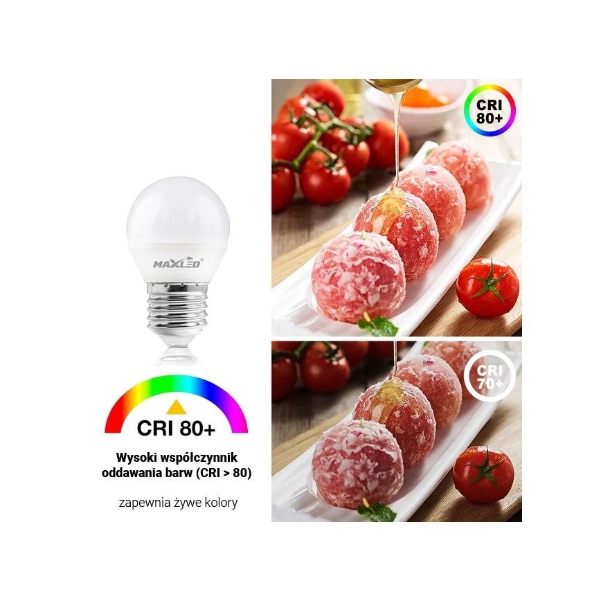 LED Lamp G45 E27/8W/230V 4000K