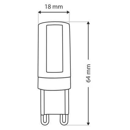 LED Lamp G9/10W/230V 4200K