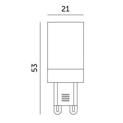 LED Lamp G9/3W/230V 3000K 100°