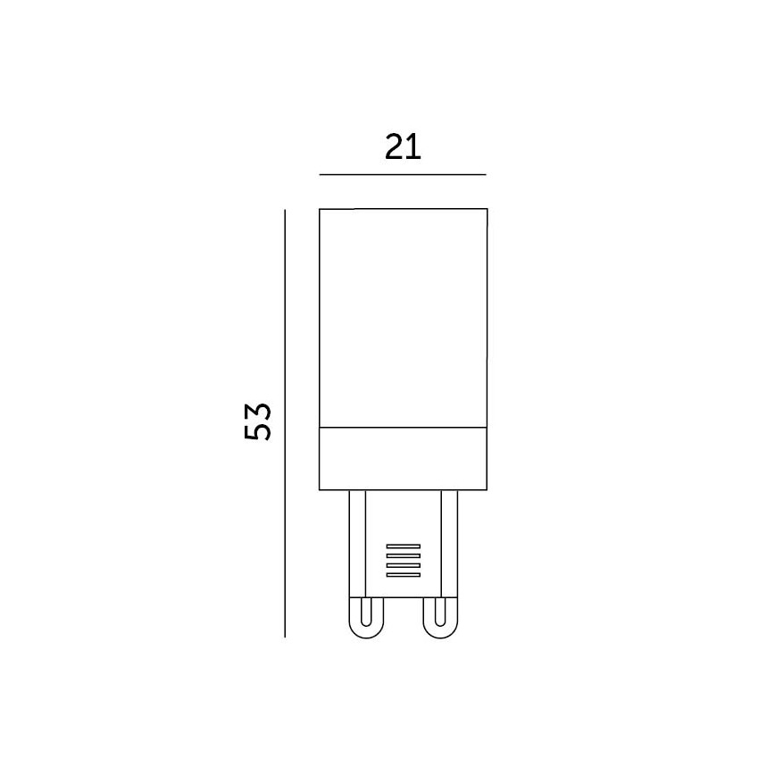 LED Lamp G9/3W/230V 6000K 100°