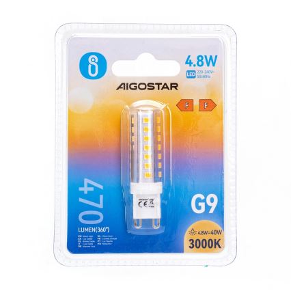 LED Lamp G9/4,8W/230V 3000K - Aigostar